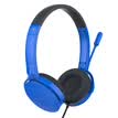 dostyle HS201 Headset Stereo Talking Game Headset Computer Headset Rotary Earmuffs Laser Blue