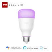 Bombilla inteligente, Xiaomi Yeelight WiFi Bombilla Control remoto Regulable Color RGB que cambia 60W equivalente E26 110V, compatible con / A