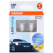 OSRAM T10 2880 W5W 12V 1W LED Lámparas de señalización laterales del coche Luz de señal de vuelta (2 piezas / lote) Blanco / Amarillo / Rojo / Azul claro