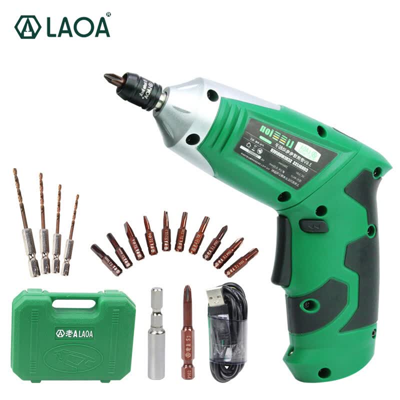  LAOA LA416336 Аккумуляторная электрическая дрель с 11 битами.  