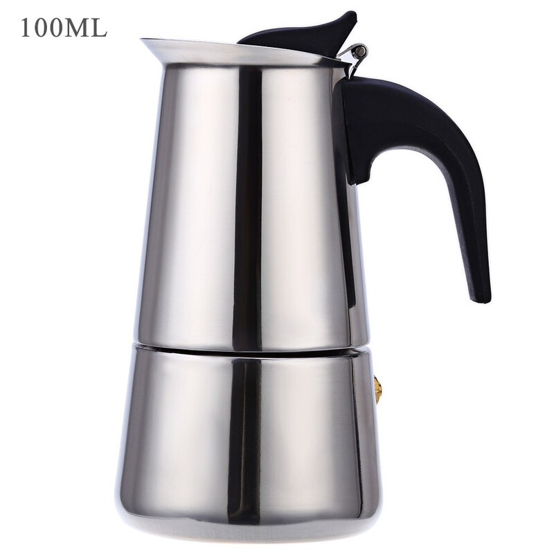  Кофеварка 100ML сталь Mocha Espresso Latte Перколятор.