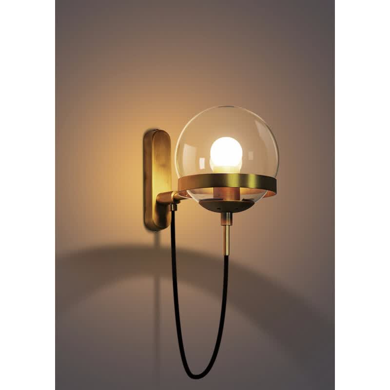 Iron Glass Ball Lamp Shade Vintage Indoor Wall For Bedroom Iron Glass Ball Lamp Shade Vintage Indoor Wall For Bedroom Or Corridor