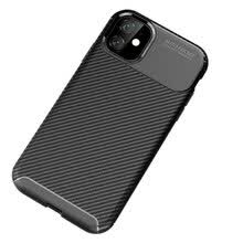 -Para iPhone XI5.8 TPU Funda de fibra de carbono Frosted Concise Tel&eacute;fono m&oacute;vil protector on JD