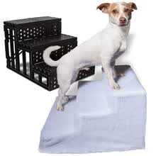 pet-supplies-3-Step Dog Pet Stairs Indoor Ramp Portable Animal Cat Puppy Ladder Cover Cushion on JD