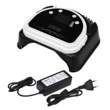 -64W LED M&aacute;quina de curado de la l&aacute;mpara del secador de u&ntilde;as con manija de elevaci&oacute;n Pantalla LCD L&aacute;mpara de u&ntilde;as Potente secador de gel con esmalte de u&ntilde;as Herramienta de sal&oacute;n Negro on JD
