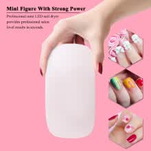 -Mini 6W UV LED l&aacute;mpara secador de u&ntilde;as port&aacute;til USB l&aacute;mpara secador de gel de u&ntilde;as para primer regalo uso en el hogar on JD
