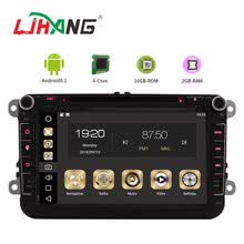 -LJHANG andriod 8.1 car radio gps 2 Din coche DVD para VW/Volkswagen /Golf/Polo/Tiguan/Passat /b7/b6/SEAT/leon/Skoda/Octavi on JD