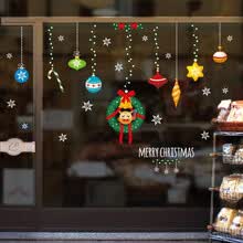 -Color Etiqueta engomada de la Navidad Etiqueta engomada del vidrio del coche Etiqueta colgante de la ventana colgante de Navidad Etiqueta de la decoraci&oacute;n del hogar on JD