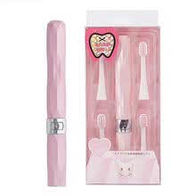 electronic-tooth-brush-Cepillo de dientes el&eacute;ctrico para ni&ntilde;os Sonic, cepillo de dientes a prueba de agua con bater&iacute;a con 5 cabezales de repuesto on JD