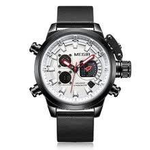 men-watches-megir 2090 Reloj deportivo de cuarzo multifuncional para hombre Reloj cron&oacute;grafo 2 movimientos Despertador Zona horaria dual Timbre horario Luminoso y Ba on JD