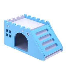 pet-supplies-Lovely Wooden Mini Viewing Platform Hamster Toy Small Animals Pet House Decor on JD