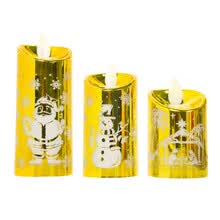 -Vela parpadeante de Navidad sin llama L&aacute;mpara de candelitas LED Linterna de mesa con pilas para la decoraci&oacute;n del hogar festiva de interior on JD