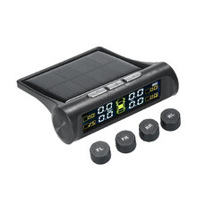 iYoung TPMS Sistema de Monitoreo de Presi/ón de Neum/áticos Universal Energ/ía Solar LCD Monitor Tiempo Real Medidor de Presi/ón y Temperatura de los Neum/áticos con 4 Sensores Externos