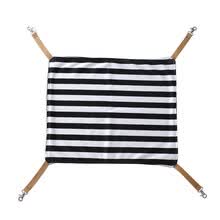 pet-supplies-Soft Plush Stripes Pattern Pet Hammock Cage Cat Kitten Hanging Bed Cushion Seat on JD
