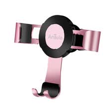 phone-accessories-Antula A089 soporte de gravedad de metal soporte del tel&eacute;fono del coche soporte de gravedad para 4.5-6 pulgadas tel&eacute;fono m&oacute;vil accesorios del coche soporte universal oro rosa on JD