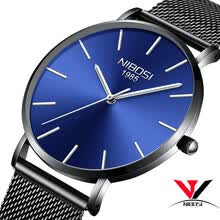 men-watches-Relogio Masculino 2018 nuevos relojes ultra delgados para los hombres reloj de primeras marcas de lujo reloj simple reloj de cuero negro del hombre impermeable Saat on JD