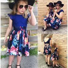 girl-clothing-Madre Hija Mujeres Ni&ntilde;o Ni&ntilde;o Ni&ntilde;a Familia Vestido de fiesta de verano floral Vestido de verano on JD