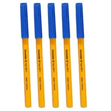 office-products-Schneider (Schneider) 505F bol&iacute;grafo / bol&iacute;grafo at&oacute;mico cl&aacute;sico polo amarillo 0.5mm 5 soporte azul on JD