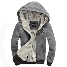 -Sudadera con capucha Zogaa para hombre Grueso Agregar Cardigan de lana Moda Casual on JD