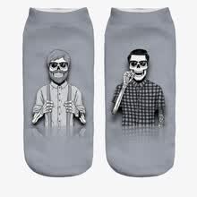 men-socks-Calcetines suaves del barco del tobillo 3D de la impresi&oacute;n ocasional de la manera de los hombres on JD