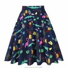 -Dise&ntilde;o falda Floral Mujeres cintura alta tallas grandes faldas de verano on JD