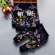 girl-clothing-Nuevo SpringAutumn Baby Boys Girls Tinta de Impresi&oacute;n Trajes de Ni&ntilde;os Pantalones Chaqueta 2 Unids Conjuntos Oto&ntilde;o Ropa de Ni&ntilde;os Toddler Ch&aacute;ndales on JD