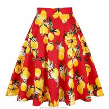 -Dise&ntilde;o falda Floral Mujeres cintura alta tallas grandes faldas de verano on JD