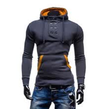 -Sudadera con capucha Zogaa New para hombre con doble botonadura Slim Slim on JD
