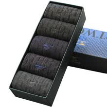 men-socks-Siete lobos calcetines calcetines de tubo de los hombres de oto&ntilde;o e invierno calcetines de algod&oacute;n grueso de fibra de bamb&uacute; calcetines calcetines de hombre de negocios calcetines caballero 5 pares de c&oacute;digo uniforme 92328 on JD