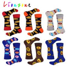 men-socks-LIONZONE Nuevo Lleg&oacute; Happy Socks Mujeres Tallas Grandes Con Taco Aguacate Donut Foods Calcetines Dise&ntilde;o Calcetines Regalo Divertido on JD