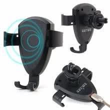 phone-accessories-Titular autom&aacute;tico del tel&eacute;fono del coche Qi 10W de carga inal&aacute;mbrica de ventilaci&oacute;n de aire Smarphone Soporte GPS del coche Gravity Mount Mount para iPhone Xiaomi on JD