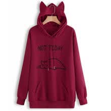 hoodies-sweatshirts-Sudadera con capucha de oreja de gato para mujer Sudadera con capucha Tops Blusa Blusa encantadora 2019NEW on JD