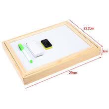 educational-toys-Kids Wooden Drawing Writing Board Magnetic Puzzle Jigsaws Double Easel Learn Toy on JD