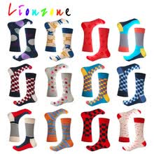 men-socks-LIONZONE marca Desinger tripulaci&oacute;n calcetines hombres mujeres unisex cl&aacute;sico enrejado raya Dot flecha regalo de navidad calcetines felices divertido on JD