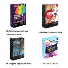 -Juego de cartas de la mesa Unstable Unicorns Rainbow Apocalypse Expansion Pack Family Fun Puzzle Juegos educativos para ni&ntilde;os Adultos on JD
