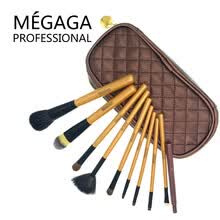 -Juego de brochas de maquillaje port&aacute;til multifunci&oacute;n de herramientas profesionales MEGAGA de 10 gold-10JX0005 on JD