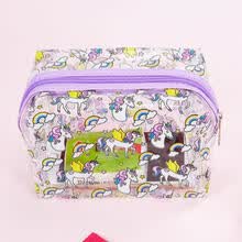 makeup-bags-cases-Portable Unicorn Transprent Travel Pouch Cosmetic Bag Case Makeup Storage Bags on JD